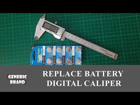 How to Replace Digital Vernier Caliper Battery | Generic Brand | Button Battery