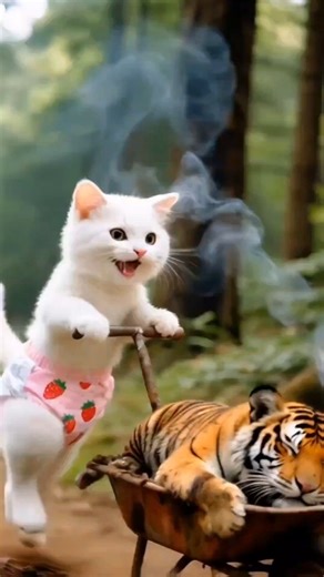 🐯💥👿A Kitten’s Darkness… And the Dad Who Covered It Up #cat #kitten #cartoon