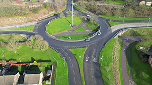 Time Lapse Footage of Downtown and Central Stevenage City of England, United Kingdom
