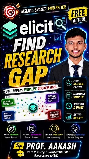 Elicit AI: Find Research Gap Fast 🎯