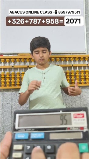 finger Abacus fast calculation practice video #mentalmaths #abacus #trending #shorts