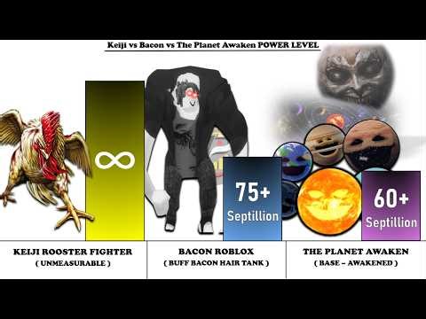 NEW Keiji Rooster Fighter vs Bacon vs The Planet Awaken - Power Level Comparison (2026)