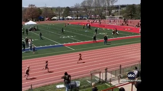1.7M views · 120K reactions | AMERICA STRONG: 7-year-old Talaya Crawford lost her shoe seconds after starting a race. But she never gave up, not only crossing the finish line, but taking first place. David Muir reports. https://abcn.ws/3FVdtmp | ABC World News Tonight with David Muir | Facebook