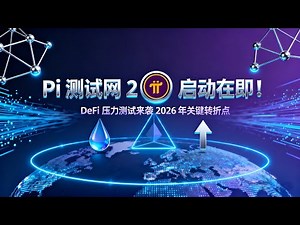《Pi Network 测试网 2 即将上线！DeFi 功能全面压力测试，2026 关键转折点来临》 #PiNetwork #DeFi #测试网2 #Pi币 #Swap #Web3 #Pi生态