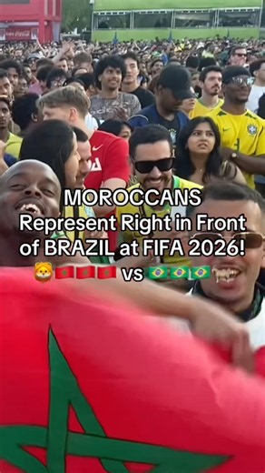 MOROCCANS Represent Right in Front of BRAZILIANS at FIFA 2026! 🇲🇦🇧🇷