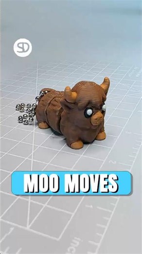 The Cutest 3D Printed Highland Cow! 🐮✨ #shorts (Bambu Lab P2S)