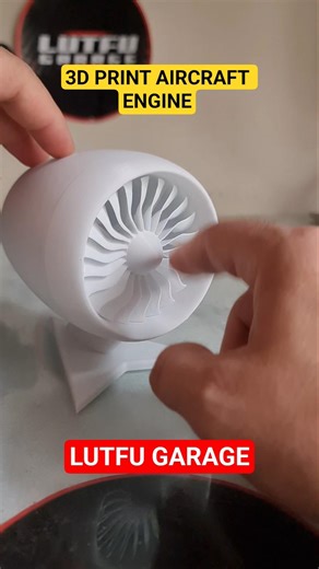 3D PRINT AIRCRAFT ENGINE #3d #engine #aircraft #plane