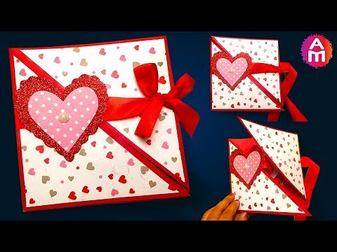 How to make - DIY valentine cards | Handmade love card making ideas