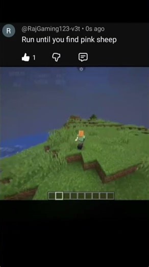 run until you find pink sheep #mincraft #trending #viral
