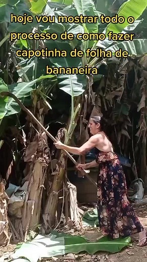 Como Fazer Capotinha de Folha de Bananeira