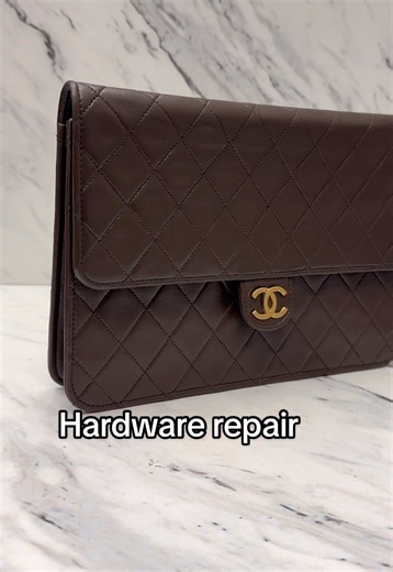 Chanel hardware repair #chanel #bagrepair #beforeandafter