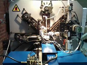 CNC Spring Machine with robotic clip insertion