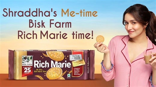 Bisk Farm ropes in Shraddha Kapoor for Rich Marie chai break campaign