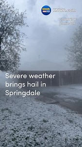 Thunderstorms brought hail to parts of #northwestarkansas on May 18. Have photos or video? Click the link in our bio or head to KNWA.com. #arwx #hail #nwanews #weather | KNWA & FOX24 - Northwest Arkansas & River Valley News