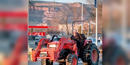 Fruita students drive tractors to school to celebrate National FFA Week