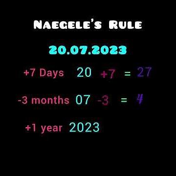 HOW TO CALCULATE THE EDD BY USING NAEGELE'S RULE WITH LMP // EDD CALCULATION