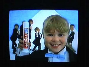 1986 COLGATE TOOTHPASTE TOOTH PASTE PUMP KIDS ART SHADOW BEATLES COMMERCIAL
