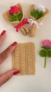 Mini buquê de rosas em crochê faça bastante para o dia das mulheres | Silva artes croche