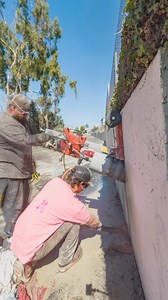 Saving leaning retaining walls🤘🏽🏚️ This Oceanside community hired our team to help save several sections of a massive retaining wall that were leaning and failing. The walls retained soils that a handful of homes sat on, so full failure would end up resulting in catastrophe! With the help of some eco helical piles and whaler beams we were able to lock the wall into place by tying it into soils about 30 feet past the wall, which will prevent any future movement or lean! Unlike when lifting hom