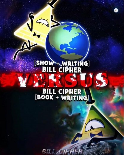 Bill Cipher(show) VS Bill Cipher(book) #billcipher #gravityfalls #disney #alexhirsch #edit