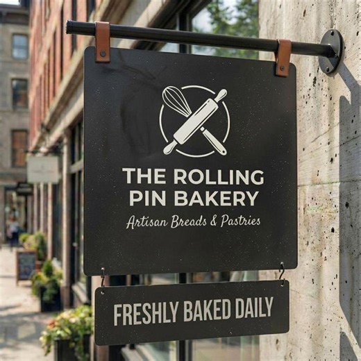 Custom Double-sided Blade Sign | Steel Storefront Business Sign | Outdoor Hanging Shop Display - Etsy