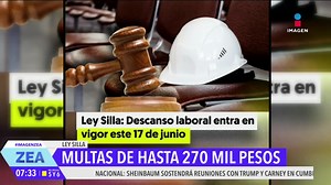 760K views · 13K reactions | Mañana entra en vigor la llamada #LeySilla, una reforma a la Ley Federal del Trabajo que reconoce el derecho a los trabajadores a descansar en un asiento con respaldo durante su jornada. #LoDijoZea #ImagenNoticias | Imagen Noticias | Facebook
