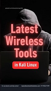 Latest Wireless Tools in Kali Linux #kalilinux #ethicalhacking #axximuminfosolutions