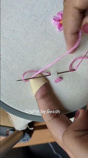 How to do Cast on knot stitch - hand embroidery basic stitches for beginners - cast on stitch