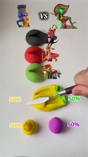 Zootopia 2 Color Mixing 🎨🎨#shorts #colors #disney #zootopia #zoo #art #fyp #satisfying #kpop #love