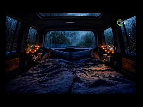Cozy Rainy Car Camping Night | Rain Sounds for Sleep, Relaxation, Meditation & Focus - 11 Hour