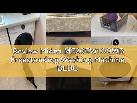 Review Midea MF20EW100WB Freestanding Washing Machine, BLDC Motor, Bright LED Display Lunar Dial, St