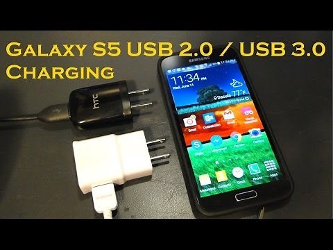 Samsung Galaxy S5 Charging with USB 2.0 or USB 3.0