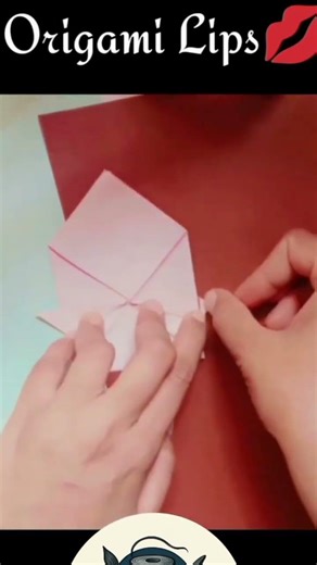 How to make a paper Kissing Lips | DIY Origami Paper Lips | Origami Lips #lips #diy #shorts #viral