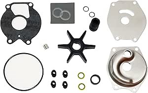 46-99157T2 Upper Water Pump Impeller Repair Kit Replacement for Mercury Mariner Sears Outboards 9.9 15 18 20 25 HP 15XD 20XD 18XD 25XD BigFoot Boat Motor Engine Parts 85098A2 99157A2