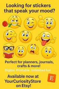 Digital Trendy Emoji Sticker Set – Printable Expressions for Every Mood - 80 Emoji Stickers - Etsy UK