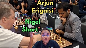 49K views · 534 reactions | It was a battle of generations at the World Rapid Team Championships 2024 where we had Nigel Short, the former World Championship Challenger taking on the future of the chess world - the current world no.4 and India no.1 Arjun Erigaisi. Check out this amazing battle with commentary by IM Sagar Shah. Video: ChessBase India #Chess #ChessBaseIndia #ArjunErigaisi #Nigelshort | ChessBase India | Facebook