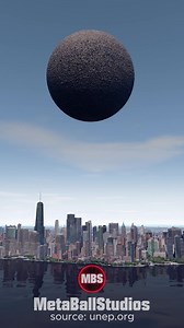 All the Plastic Waste compacted over New York City (worldwide)🗑️ | MetaBallStudios