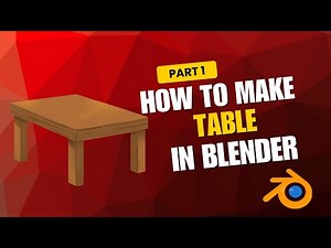 Blender 3D Tutorial – How to Model and Animate a Table Easily