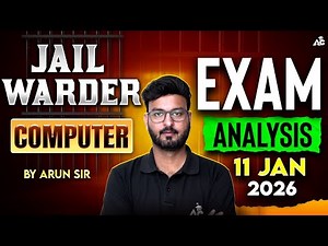 Jail Warder Computer Exam Analysis | 11 Jan 2026 | Computer By Arun Sir