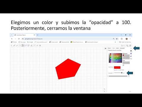 Dibujar y colorear un polígono en GeoGebra