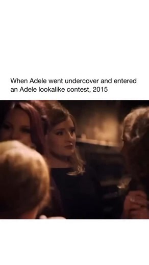 @findhitsongs on Instagram: "They were completely stunned. In 2015, Adele amused everyone by secretly participating in a contest for Adele lookalikes. She went undercover using a prosthetic nose and makeup, going by the name "Jenny" and mixing with the other impersonators. Her identity remained a secret until she began singing "Make You Feel My Love," at which point she revealed who she truly was in a moment that shocked everyone present."