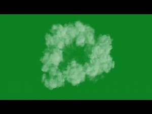 Smoke shockwave green screen effect