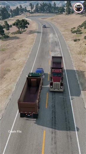 Realistic Highway Car Crashes🚗💥 #realisticcarcrashes #carcrashes #beamngdrive