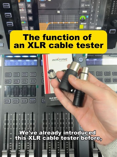 Roxtone XLR Cable Tester Live Sound 101 🎚️ Bad cables can ruin a show. This XLR cable tester helps you quickly: • Check XLR cables • Test stage box channels • Verify mixer inputs Fast troubleshooting before the show starts means fewer problems on stage. Small tool. Big time saver. #LiveSound #XLR #CableTester #AudioEngineering #StageTech #ProAudio #SoundEngineer #MixerSetup #SignalFlow #LiveProduction