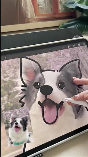 Digital Dog Drawing on Procreate: Line Art to Painting Tutorial