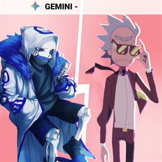 ai decides error404sans vs rick sanchez😂|Undertale|Rickandmorty|#rick#ricksanchez#sans#error404sans