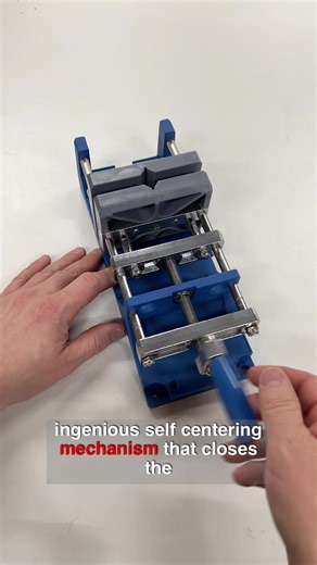 The Rockler Self-Centering Drill Press Vise - Place your workpiece under the chuck of your drill press with this vise and effortlessly drill perfectly vertical holes in pieces from very narrow to 2-5/8'' wide. Ideal for drilling pen blanks and other small projects like bottle stoppers and tool handles. Drilling furniture feet for threaded inserts becomes quick, consistent, and precise with the vise's reliable support. Get centered now on Rockler.com or in a Rockler store near you! https://www.ro