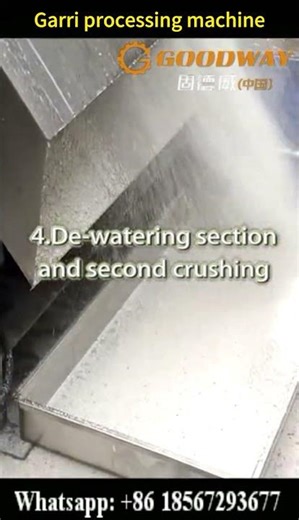 Garri processing line machine cassava garri making machine