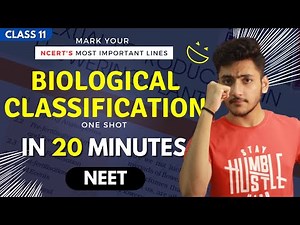 Biological Classification Class 11 | Biology | For NEET | Full Revision In 20 Minutes
