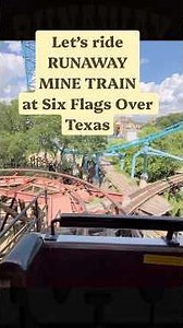 Let’s ride RUNAWAY MINE TRAIN - the oldest roller coaster at Six Flags Over Texas!